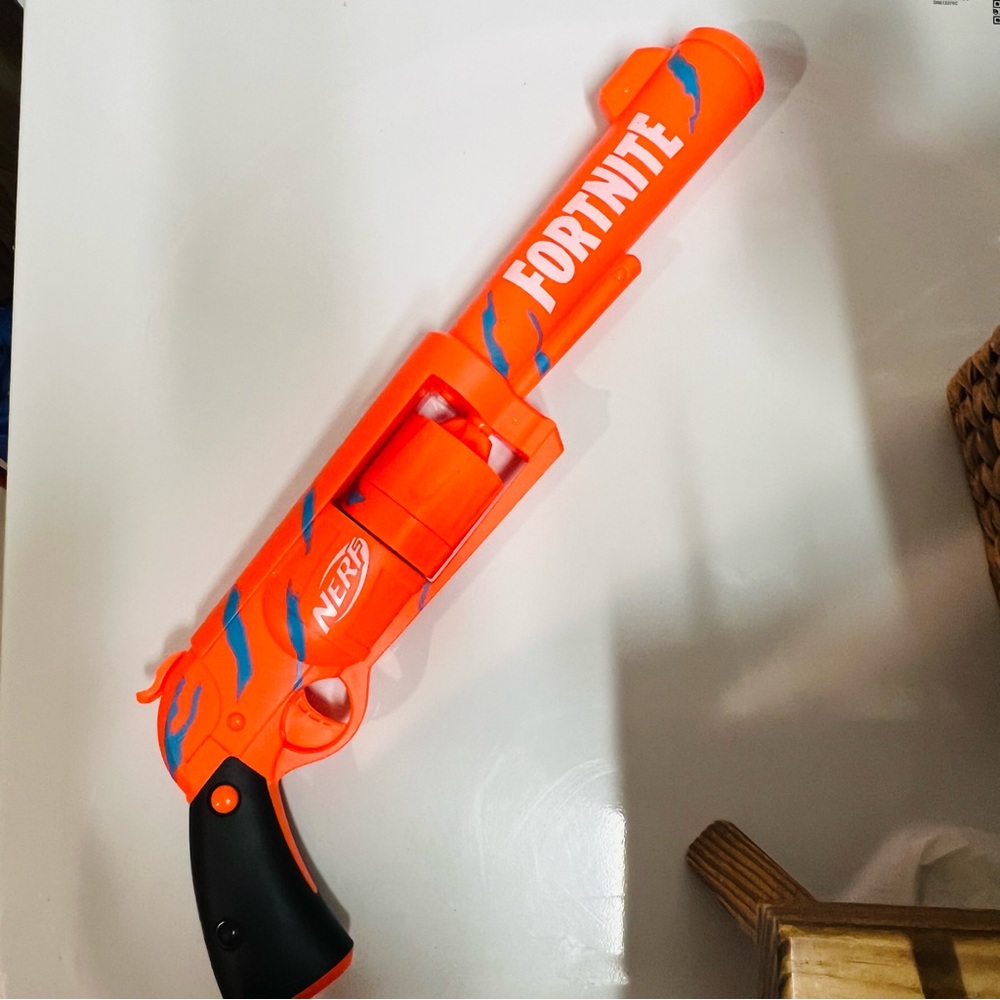 Nerf Fortnite Revolver 6 Shot Dart Blaster Camo Pulse Wrap 6 Dart Drum No Ammo